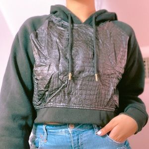 WT02 crocodile animal texture hoodie (XL) black